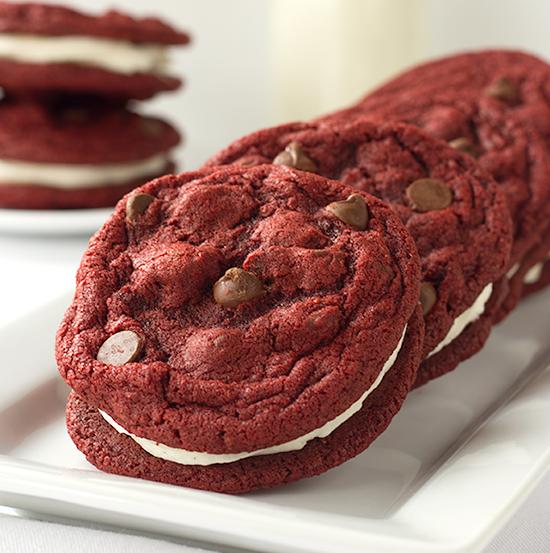 Red Velvet Sandwich Cookies