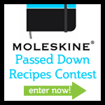 Moleskine Recipe Contest