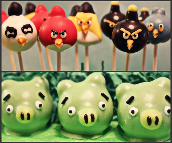 Angry Birds Cake Pops