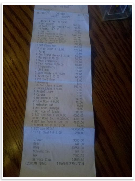 boston bruins bar tab