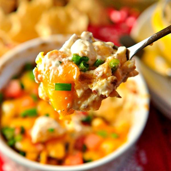 Hot Cheesy Bacon Party Dip