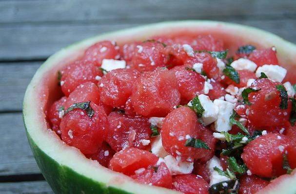 Watermelon, Feta and Mint Salad