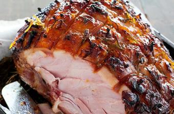 Ham with Rosemary Orange Marmalade Glaze
