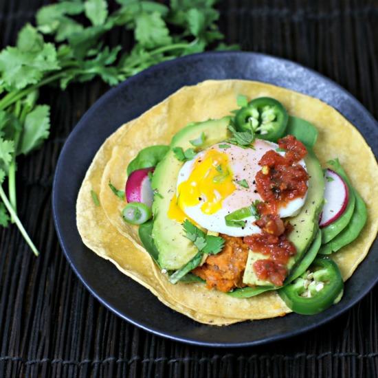 Sweet Potato and Bean Breakfast Tacos