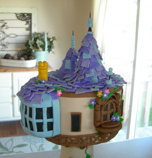 Tangled Tower Cake