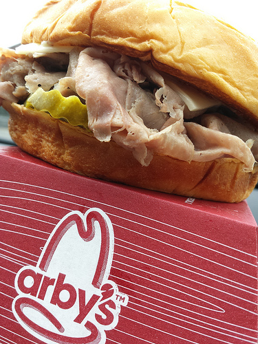 Arby's KING'S HAWAIIAN roast beef sandwich