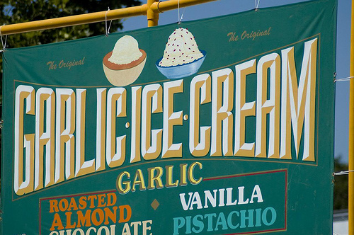 Garlic Ice Cream