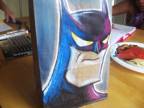 Batman Lunch Bag Art