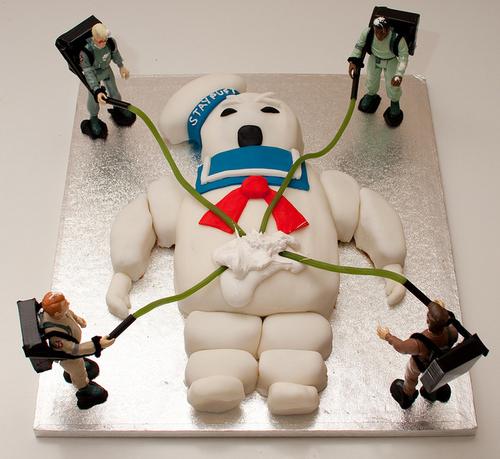 stay puft birthday cake