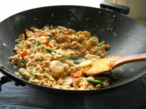 Gluten-free, soy-free chicken fried rice