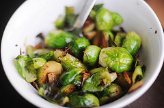 Roasted Brussels sprouts with Garlic