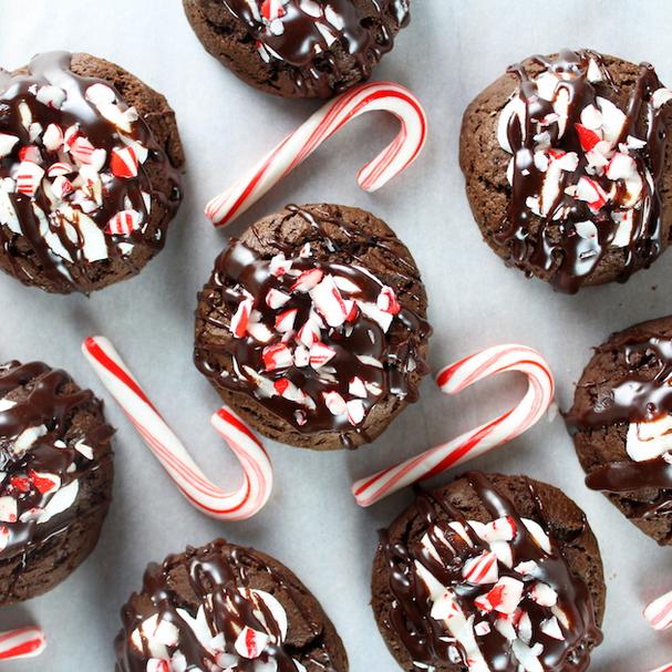 Peppermint Hot Chocolate Marshmallow Cookies