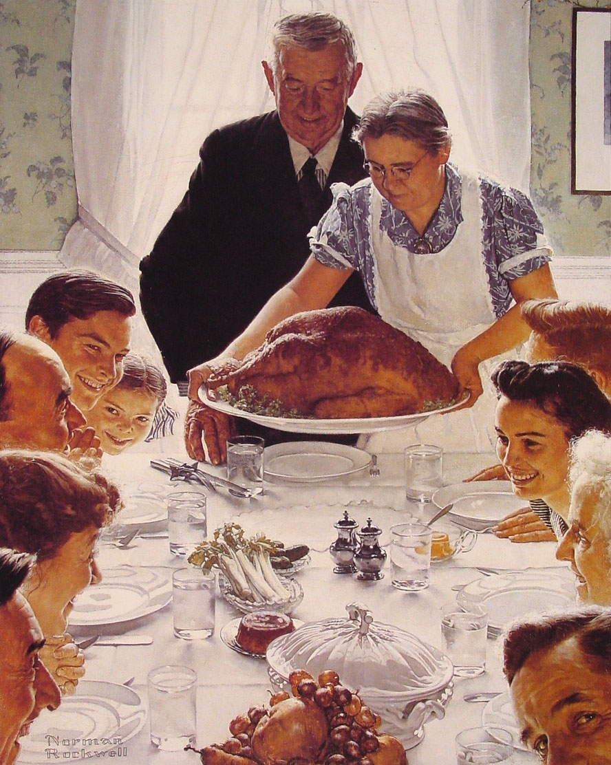 Norman Rockwell's "Freedom from Want" (1943)