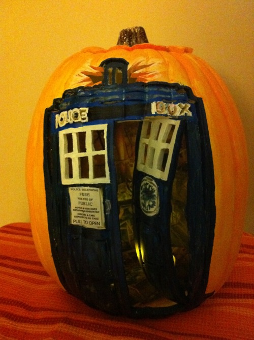 tardis jack o lantern