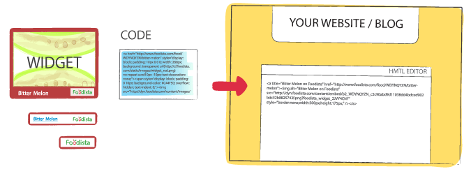 Using The Foodista Widget - Step 1