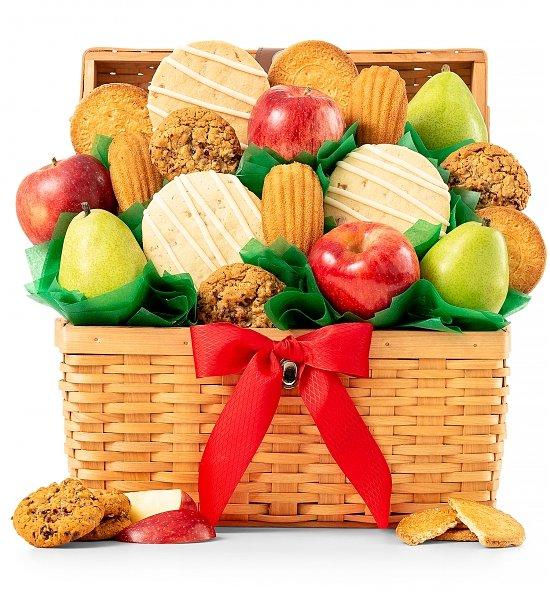 GiftTree Fruit and Cookie Basket