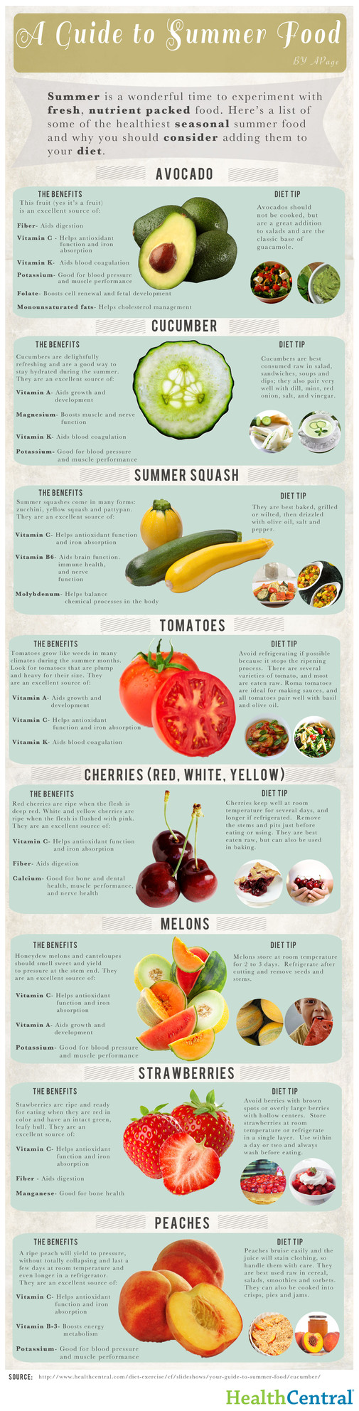 Foodista | Infographic: A Guide to Summer Foods