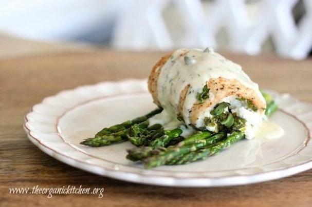 Spinach and Goat Cheese Stuffed Chicken Breasts