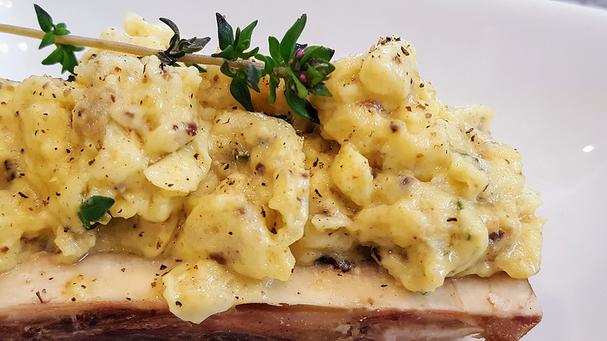 Foodista | Decadent and Creamy Bone Marrow Scrambled Eggs ...